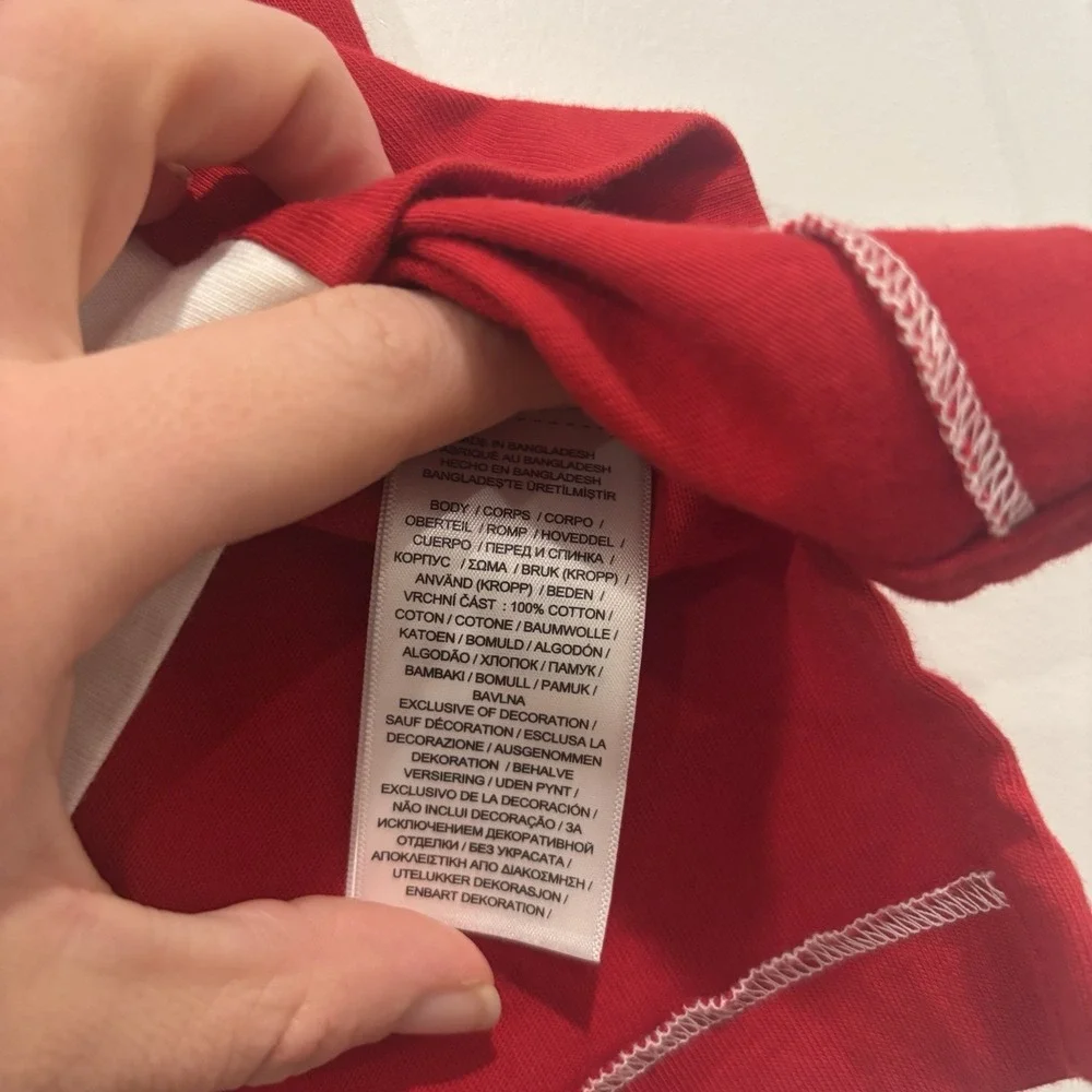 Polo Ralph Lauren Shirt Boys Size 2 Red White Blue  Big Pony Color Block